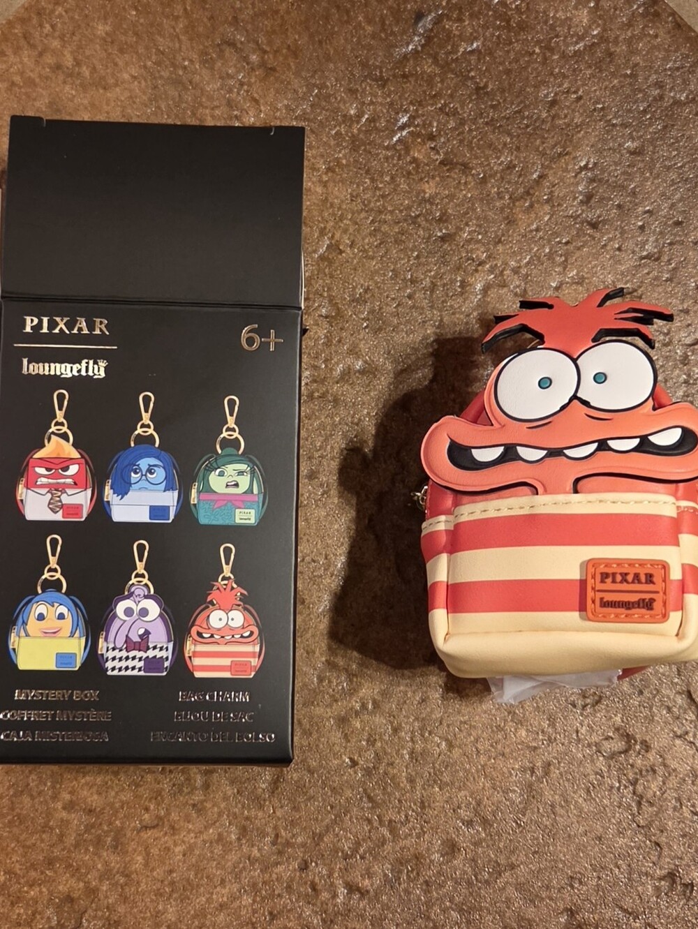 Loungefly Disney Pixar Inside Out Mystery Mini Backpack Keychain Charm - Anxiety